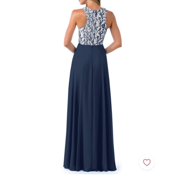 Azazie Kate Dress Dark Navy - Picture 2 of 2